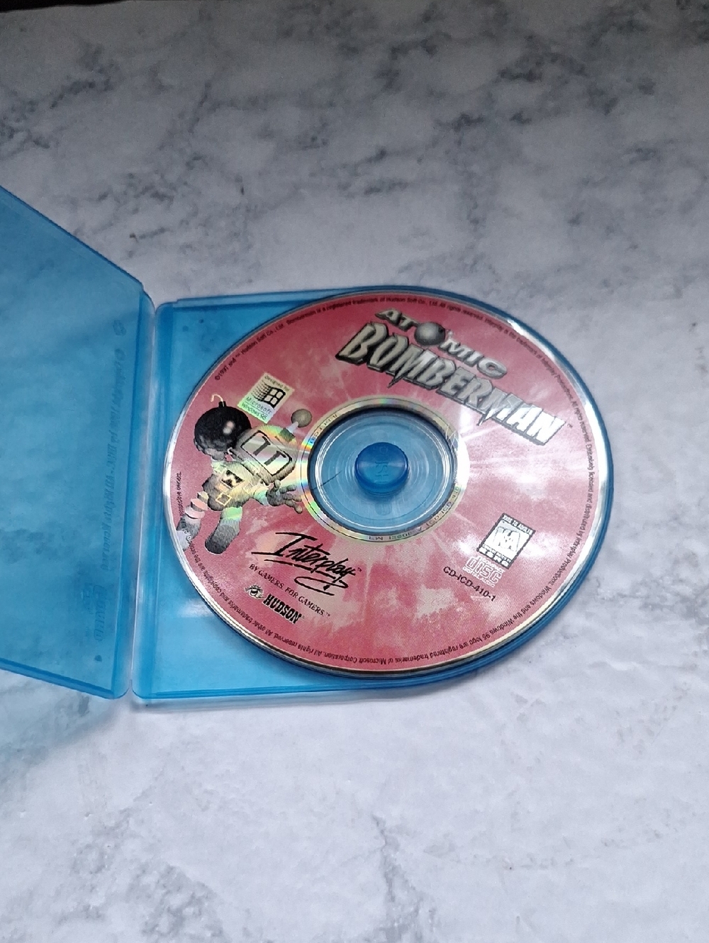 Bomberman Video Game Disc - Pink/Red Disc